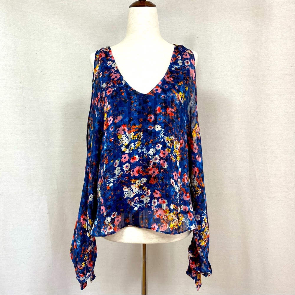 Design Lab Lord & Taylor Cold Shoulder Blouse